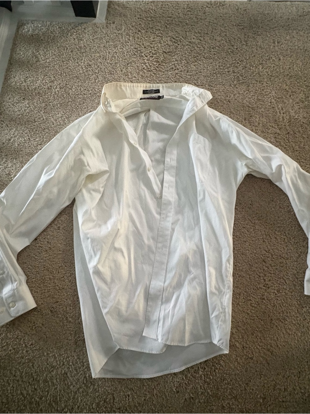 Kirkland Signature White Men's Dress Shirt - Long Sleeve